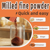 Diagram showing black tea leaves milled to fine powder for faster brewing