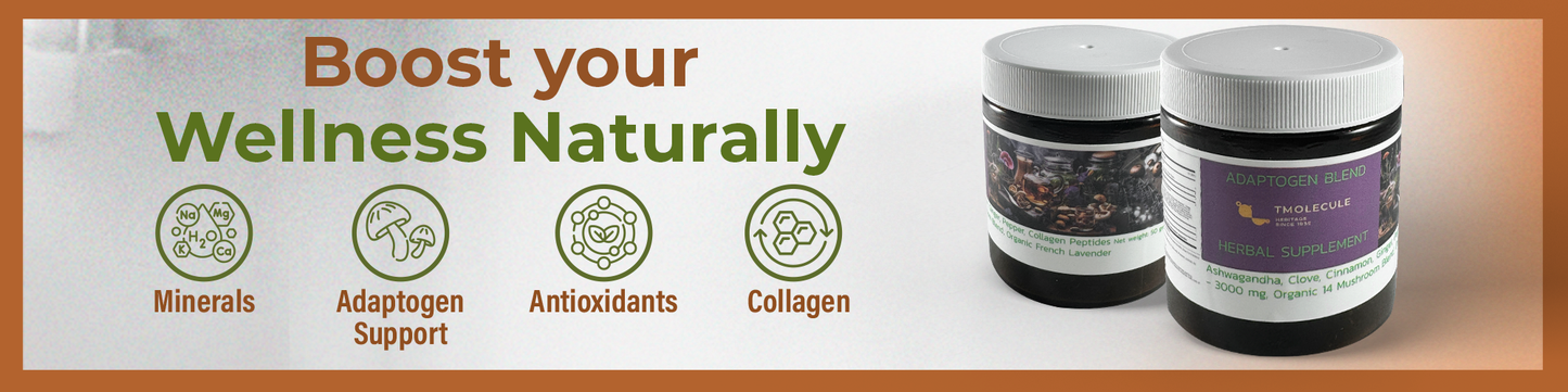 Adaptogen Blend - 14 Organic Mushrooms + Collagen Peptides + Organic Lavender + Black Tea